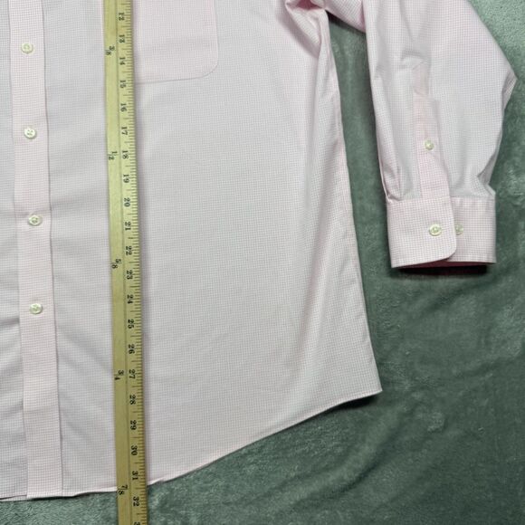 Lauren Ralph Lauren Button Down Shirt Men’s 2XL Pink Stretch Fabric Regular Fit - Picture 5 of 7